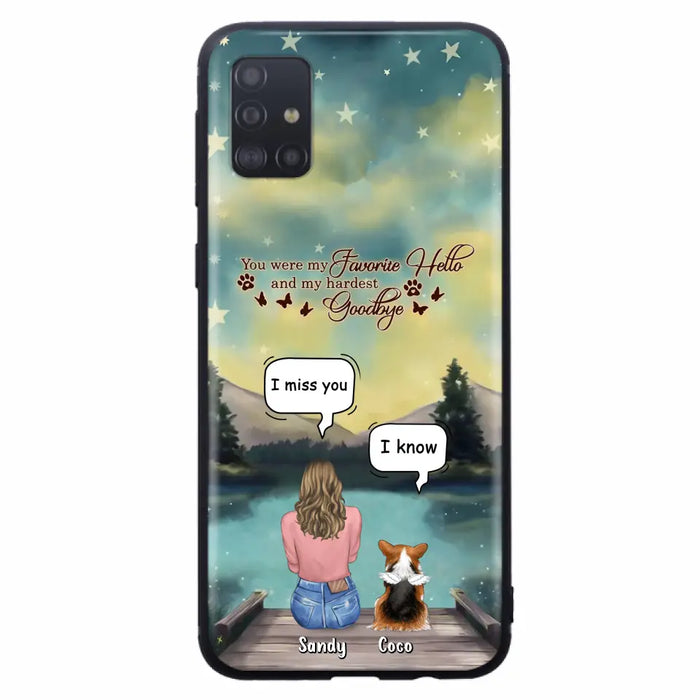 Custom Personalized Memorial Pet Phone Case - Memorial Gift Idea For Pet Lover - Up to 4 Pets - Gift Idea For Dog/Cat Lover - Your Wings Were Ready But Our Hearts Were Not - Case For iPhone And Samsung