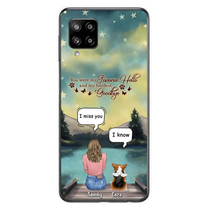 Custom Personalized Memorial Pet Phone Case - Memorial Gift Idea For Pet Lover - Up to 4 Pets - Gift Idea For Dog/Cat Lover - Your Wings Were Ready But Our Hearts Were Not - Case For iPhone And Samsung