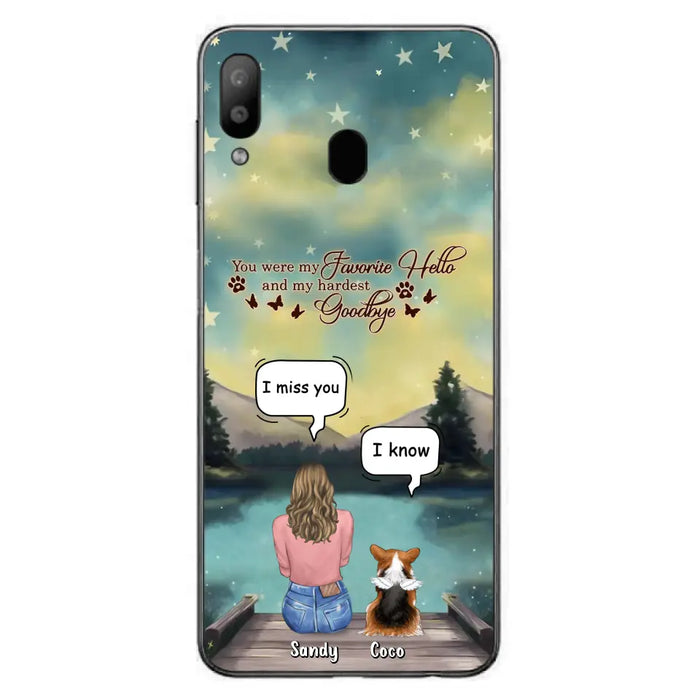 Custom Personalized Memorial Pet Phone Case - Memorial Gift Idea For Pet Lover - Up to 4 Pets - Gift Idea For Dog/Cat Lover - Your Wings Were Ready But Our Hearts Were Not - Case For iPhone And Samsung