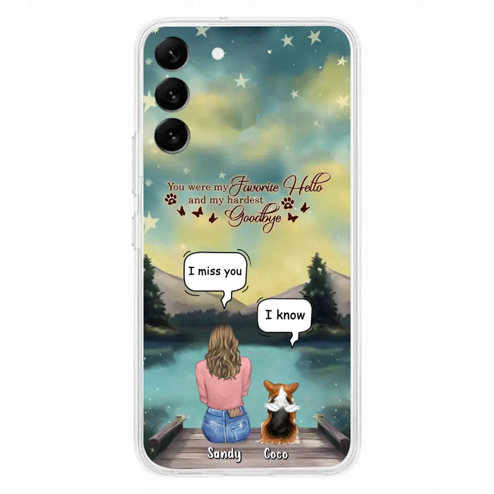 Custom Personalized Memorial Pet Phone Case - Memorial Gift Idea For Pet Lover - Up to 4 Pets - Gift Idea For Dog/Cat Lover - Your Wings Were Ready But Our Hearts Were Not - Case For iPhone And Samsung