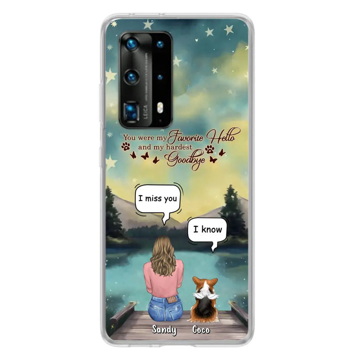 Custom Personalized Memorial Pet Phone Case - Memorial Gift Idea For Pet Lover - Up to 4 Pets - Gift Idea For Dog/Cat Lover - Your Wings Were Ready But Our Hearts Were Not - Case For Xiaomi/ Oppo/ Huawei