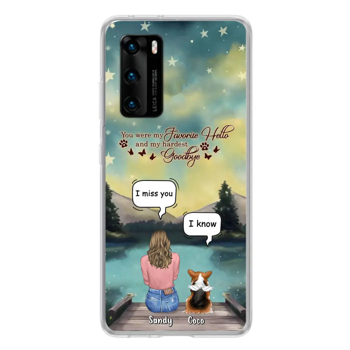 Custom Personalized Memorial Pet Phone Case - Memorial Gift Idea For Pet Lover - Up to 4 Pets - Gift Idea For Dog/Cat Lover - Your Wings Were Ready But Our Hearts Were Not - Case For Xiaomi/ Oppo/ Huawei