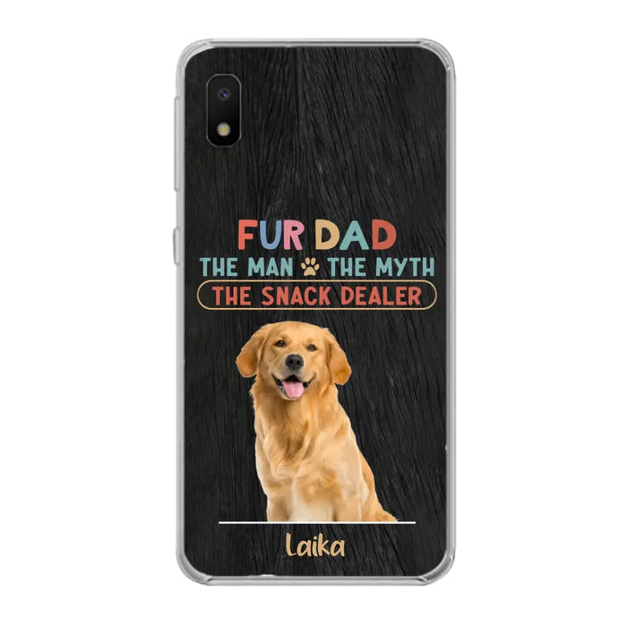 Custom Personalized Fur Dad Phone Case - Upload Photo - Upto 6 Pets - Father's Day Gift For Pet Lovers - Fur Dad The Man The Myth The Snack Dealer - Case for iPhone/Samsung