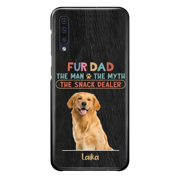Custom Personalized Fur Dad Phone Case - Upload Photo - Upto 6 Pets - Father's Day Gift For Pet Lovers - Fur Dad The Man The Myth The Snack Dealer - Case for iPhone/Samsung