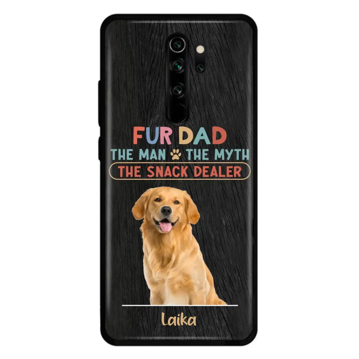 Custom Personalized Fur Dad Phone Case - Upload Photo - Upto 6 Pets - Father's Day Gift For Pet Lovers - Fur Dad The Man The Myth The Snack Dealer - Case for Xiaomi/Huawei/Oppo