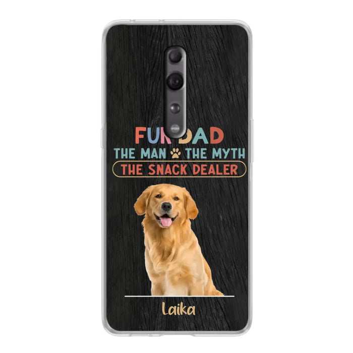 Custom Personalized Fur Dad Phone Case - Upload Photo - Upto 6 Pets - Father's Day Gift For Pet Lovers - Fur Dad The Man The Myth The Snack Dealer - Case for Xiaomi/Huawei/Oppo