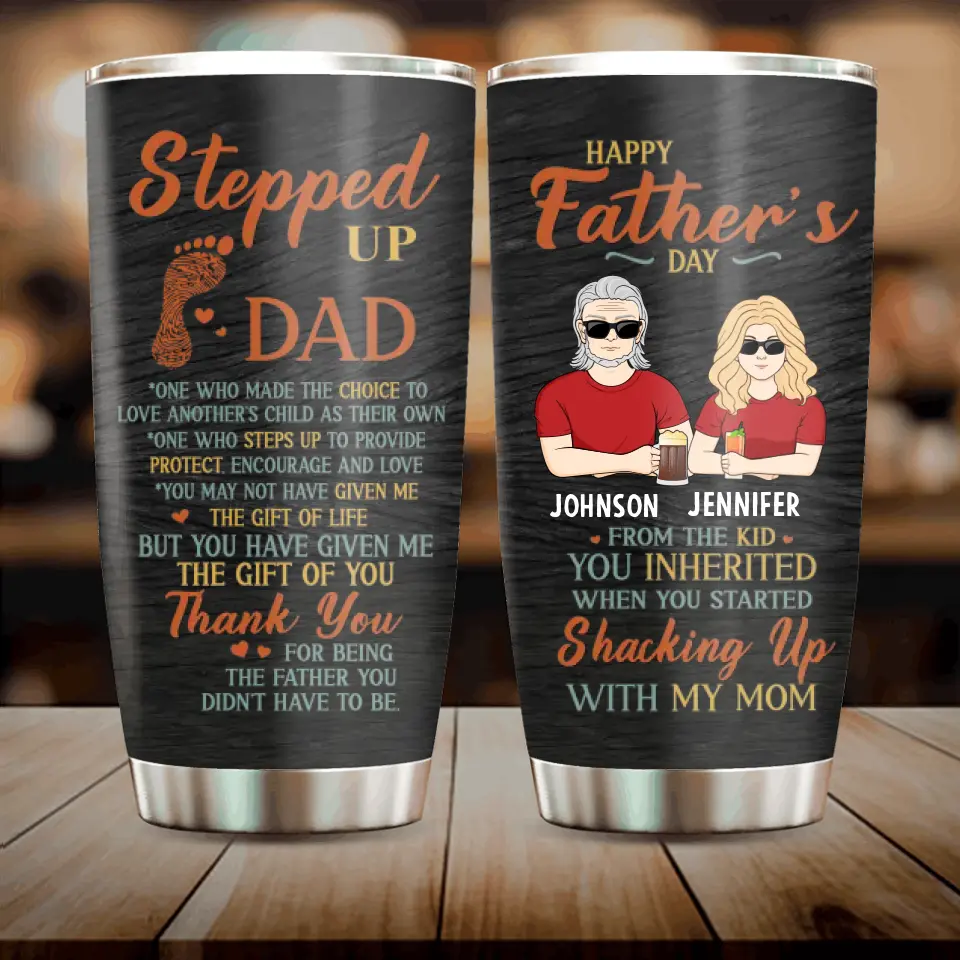 Step Mom Custom Tumbler Thanks For Stepping Into My Life Best Bonus Mom  Personalized Gift