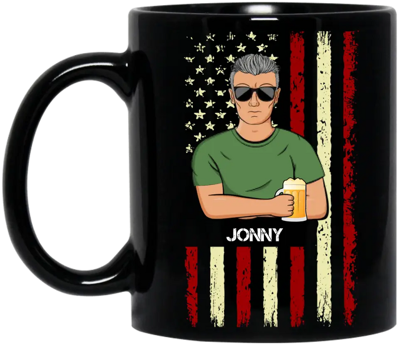 Custom Personalized Uncle Coffee Mug - Father's Day/Birthday Gift Idea for Uncle - Druncle Like A Normal Uncle Only Drunker