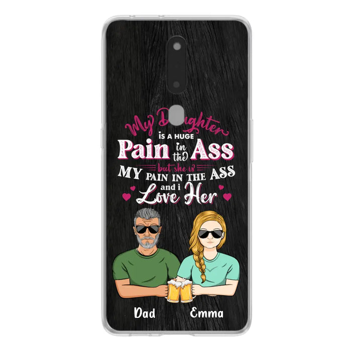 Custom Personalized Dad & Daughter Phone Case - Gift Idea From Dad to Daughter/Gift Idea For Father's Day - My Daughter Is A Huge Pain In The Ass - Cases For Oppo/Xiaomi/Huawei