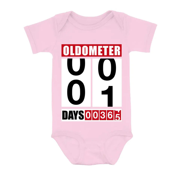 Custom Personalized Oldometer Shirt/Baby Onesie - Gift Idea For Father/Baby/Father's Day