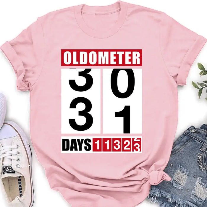 Custom Personalized Oldometer Shirt/Baby Onesie - Gift Idea For Father/Baby/Father's Day