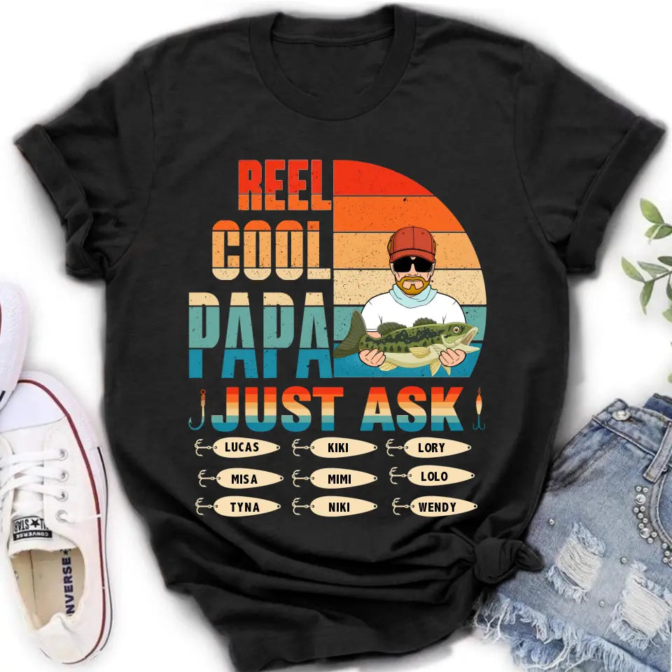 Custom Personalized Reel Cool Dad Shirt/Hoodie - Gift Idea For Father' —  CusGifts