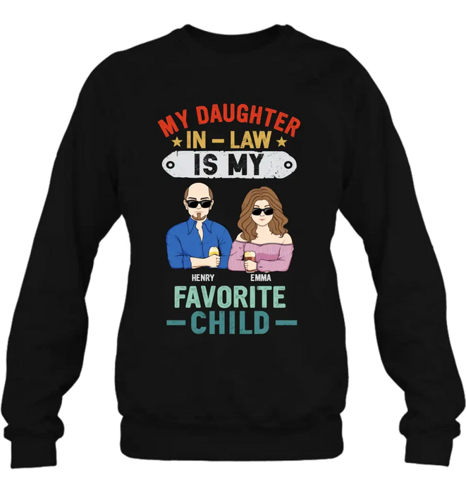 Personalized Birthday Shirt/ Hoodie To Daughter In-Law From Dad - My Daughter In-Law Is My Favorite Child