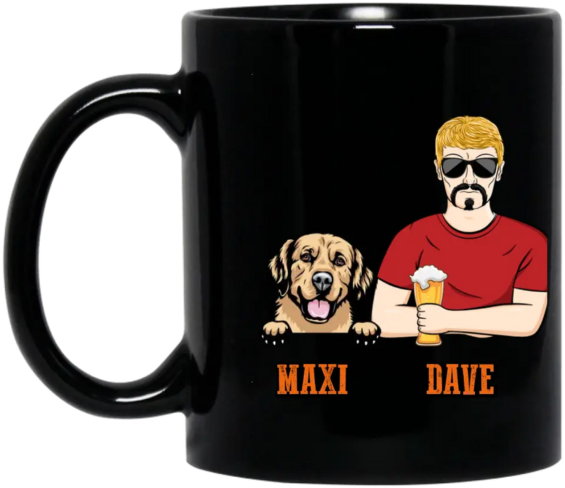 Custom Personalized Dog Daddy Mug - Gift Idea For Father's Day/Dog Lovers - Any Man Can Be A Father But It Takes Someone Special To Be A Dog Daddy