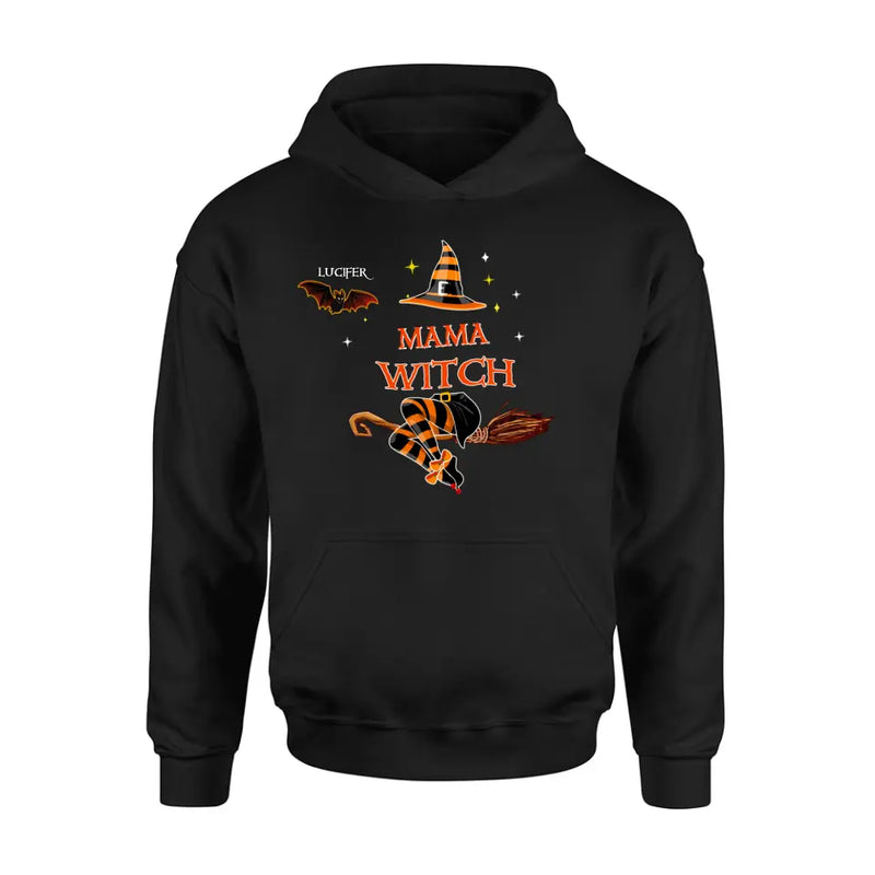 Personalized Halloween Bat T-shirt/Hoodie/Sweatshirt/Long Sleeve - Up to 6 Bats - Best Gift For Halloween Day, Mother/Grandmother - Mama Witch - 80H9EN