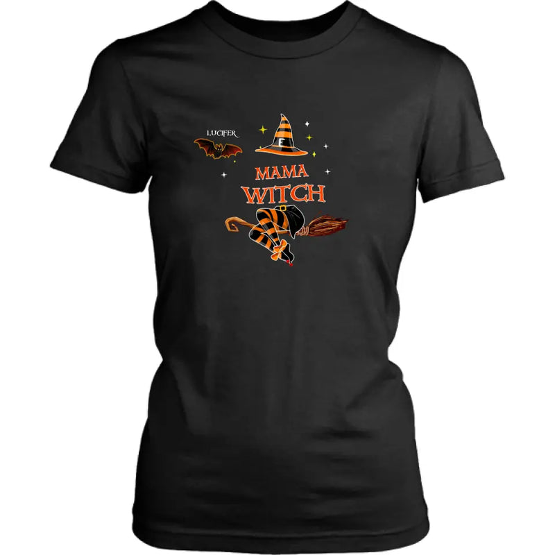 Personalized Halloween Bat T-shirt/Hoodie/Sweatshirt/Long Sleeve - Up to 6 Bats - Best Gift For Halloween Day, Mother/Grandmother - Mama Witch - 80H9EN