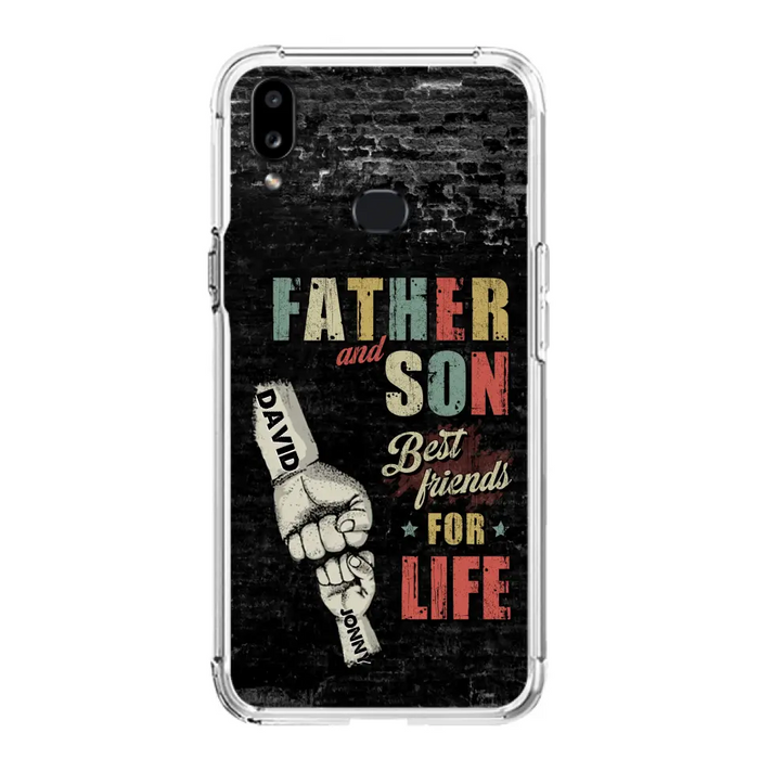 Custom Personalized Father Phone Case - Upto 5 Children - Father's Day Gift Idea from Sons/Daughters - Father And Son/Daughter Best Friends For Life - Case for iPhone/Samsung