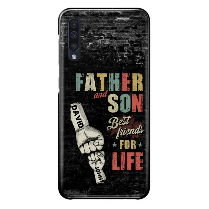 Custom Personalized Father Phone Case - Upto 5 Children - Father's Day Gift Idea from Sons/Daughters - Father And Son/Daughter Best Friends For Life - Case for iPhone/Samsung