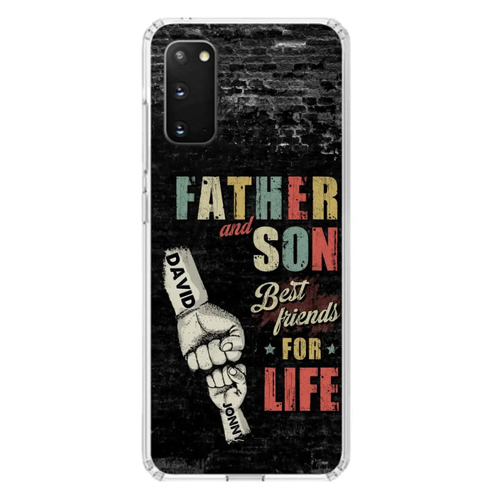 Custom Personalized Father Phone Case - Upto 5 Children - Father's Day Gift Idea from Sons/Daughters - Father And Son/Daughter Best Friends For Life - Case for iPhone/Samsung