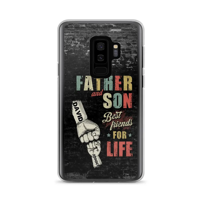 Custom Personalized Father Phone Case - Upto 5 Children - Father's Day Gift Idea from Sons/Daughters - Father And Son/Daughter Best Friends For Life - Case for iPhone/Samsung