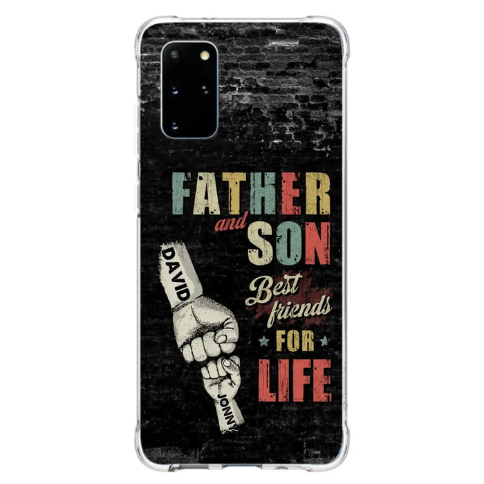 Custom Personalized Father Phone Case - Upto 5 Children - Father's Day Gift Idea from Sons/Daughters - Father And Son/Daughter Best Friends For Life - Case for iPhone/Samsung