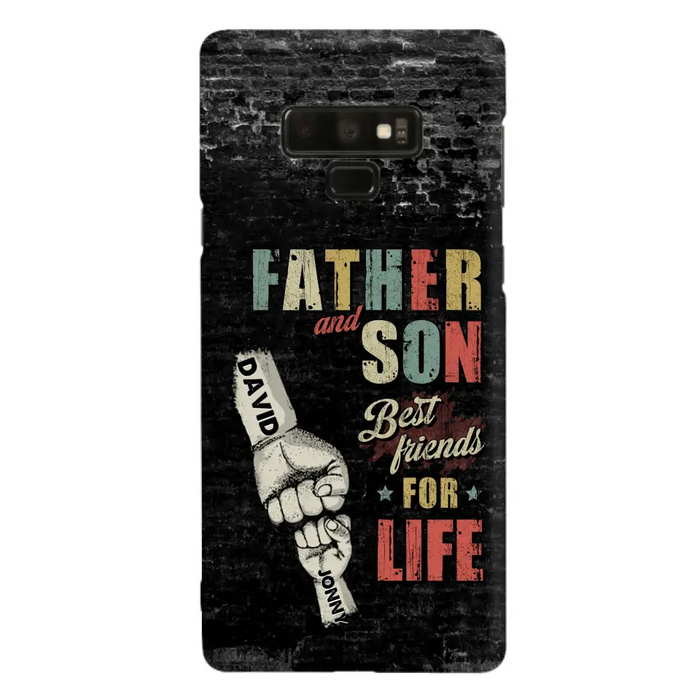 Custom Personalized Father Phone Case - Upto 5 Children - Father's Day Gift Idea from Sons/Daughters - Father And Son/Daughter Best Friends For Life - Case for iPhone/Samsung