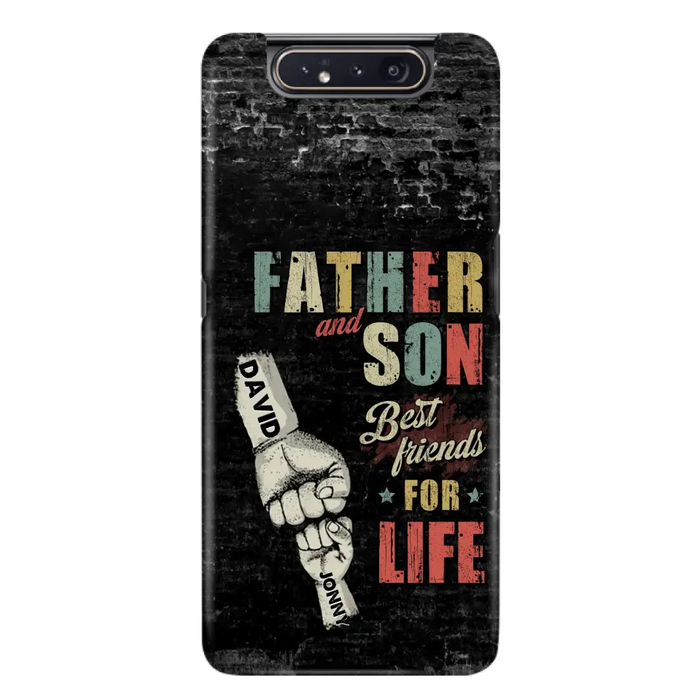 Custom Personalized Father Phone Case - Upto 5 Children - Father's Day Gift Idea from Sons/Daughters - Father And Son/Daughter Best Friends For Life - Case for iPhone/Samsung