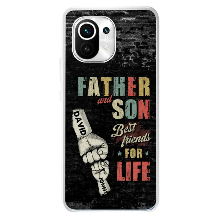 Custom Personalized Father Phone Case - Upto 5 Children - Father's Day Gift Idea from Sons/Daughters - Father And Son/Daughter Best Friends For Life - Case for Xiaomi/Huawei/Oppo