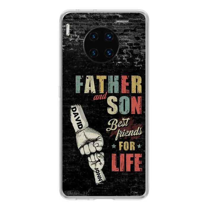 Custom Personalized Father Phone Case - Upto 5 Children - Father's Day Gift Idea from Sons/Daughters - Father And Son/Daughter Best Friends For Life - Case for Xiaomi/Huawei/Oppo