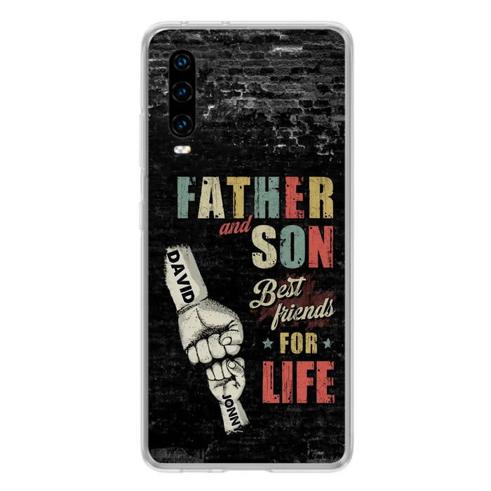 Custom Personalized Father Phone Case - Upto 5 Children - Father's Day Gift Idea from Sons/Daughters - Father And Son/Daughter Best Friends For Life - Case for Xiaomi/Huawei/Oppo