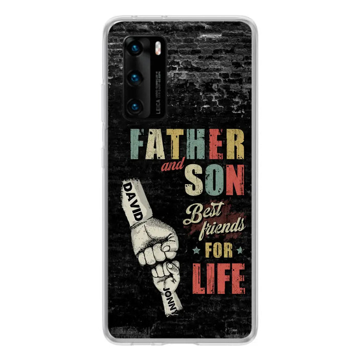 Custom Personalized Father Phone Case - Upto 5 Children - Father's Day Gift Idea from Sons/Daughters - Father And Son/Daughter Best Friends For Life - Case for Xiaomi/Huawei/Oppo