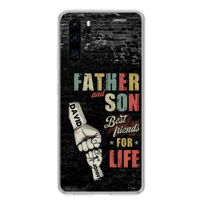 Custom Personalized Father Phone Case - Upto 5 Children - Father's Day Gift Idea from Sons/Daughters - Father And Son/Daughter Best Friends For Life - Case for Xiaomi/Huawei/Oppo