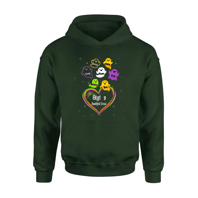 Personalized Gigi's Bootiful Crew T-shirt/Sleeve/Sweatshirt/Hoodie - Halloween gift for Grandma - Up to 7 Grandkids