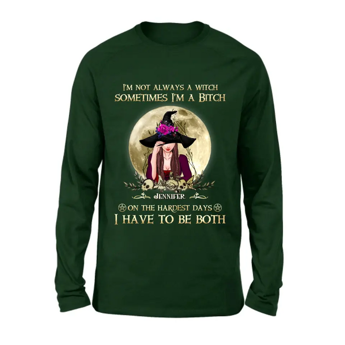 Custom Personalized Witch Shirt - Halloween Gift Idea For Friends - I'm Not Always A Witch