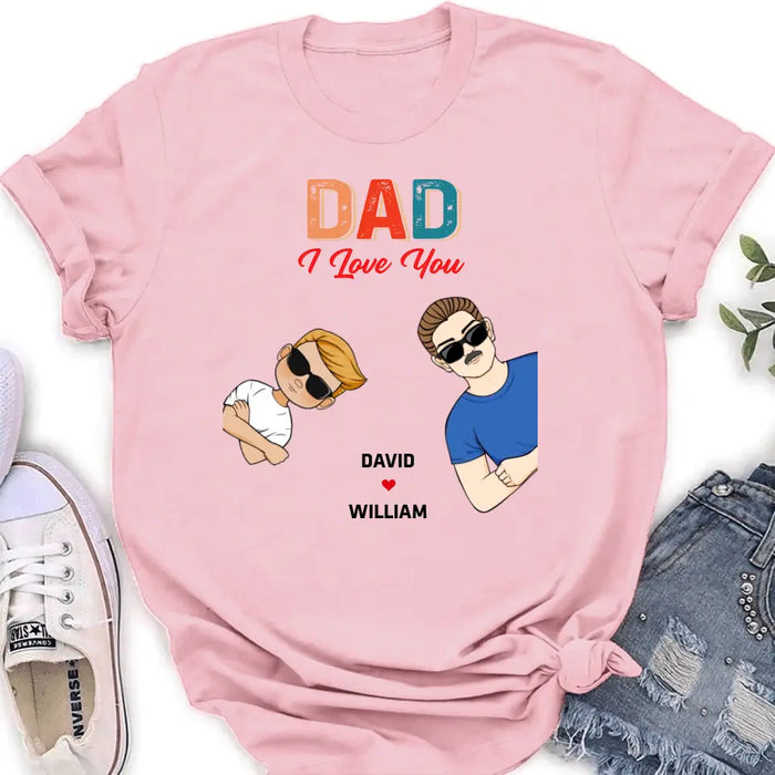 Custom Personalized Dad Shirt/Hoodie - Upto 2 Children & 2 Pets - Father's Day Gift Idea - Dad We Love You