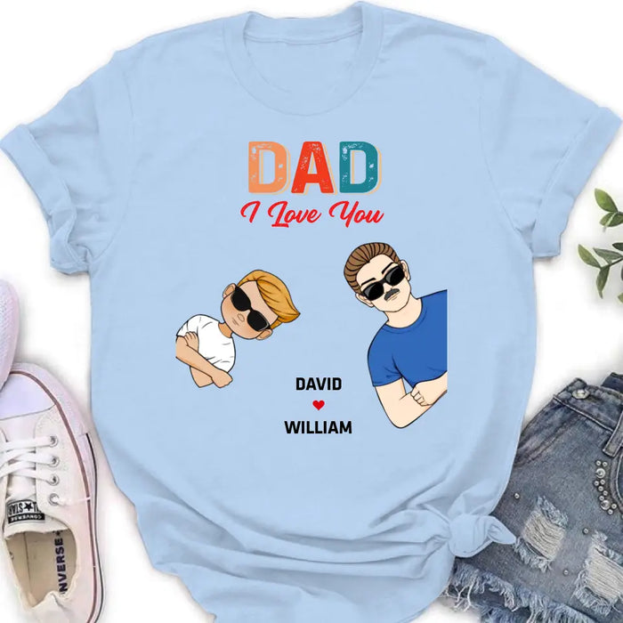 Custom Personalized Dad Shirt/Hoodie - Upto 2 Children & 2 Pets - Father's Day Gift Idea - Dad We Love You