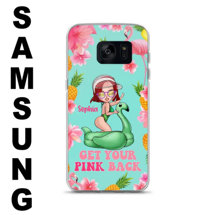 Custom Personalized Bikini Girl Phone Case - Gift Idea For Girl - Get Your Pink Back - Cases For iPhone/Samsung