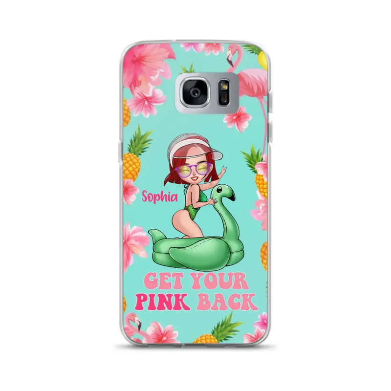 Custom Personalized Bikini Girl Phone Case - Gift Idea For Girl - Get Your Pink Back - Cases For iPhone/Samsung