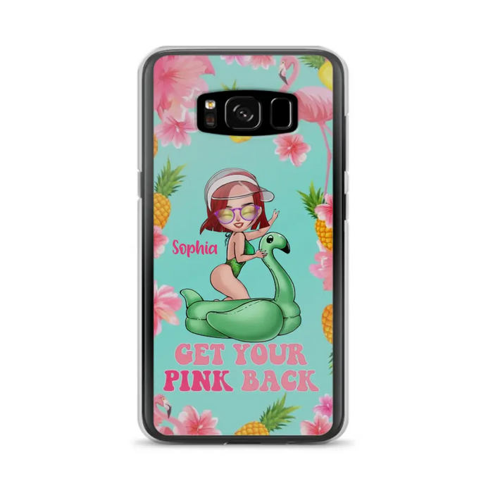 Custom Personalized Bikini Girl Phone Case - Gift Idea For Girl - Get Your Pink Back - Cases For iPhone/Samsung