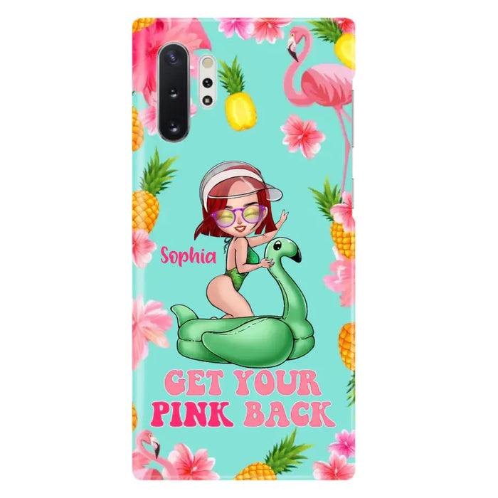 Custom Personalized Bikini Girl Phone Case - Gift Idea For Girl - Get Your Pink Back - Cases For iPhone/Samsung