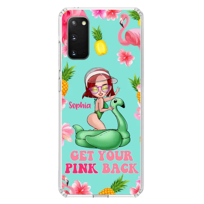 Custom Personalized Bikini Girl Phone Case - Gift Idea For Girl - Get Your Pink Back - Cases For iPhone/Samsung