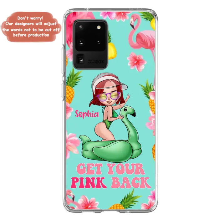 Custom Personalized Bikini Girl Phone Case - Gift Idea For Girl - Get Your Pink Back - Cases For iPhone/Samsung