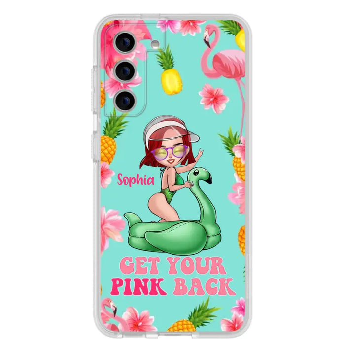 Custom Personalized Bikini Girl Phone Case - Gift Idea For Girl - Get Your Pink Back - Cases For iPhone/Samsung