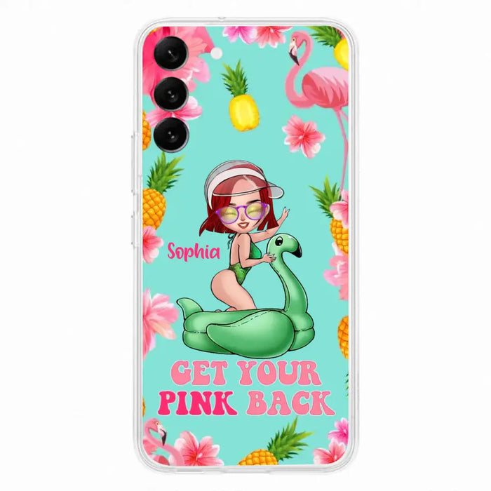 Custom Personalized Bikini Girl Phone Case - Gift Idea For Girl - Get Your Pink Back - Cases For iPhone/Samsung