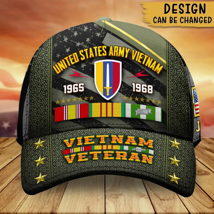 Custom Personalized Vietnam Veteran Cap - Birthday/Father's Day Gift For Veteran