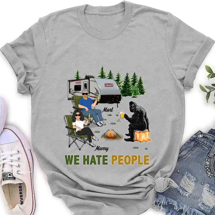 Custom Personalized Camping Shirt/Hoodie - Gift Idea For Camping Lover - We Hate People