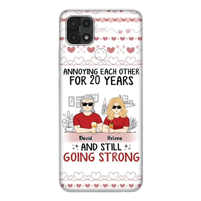 Custom Personalized Couple Phone Case - Best Gift Idea For Couple/Husband/Father's Day - Annoying Each Other For 20 Years And Still Going Strong - Case For Oppo/Xiaomi/Huawei