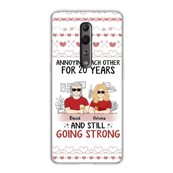 Custom Personalized Couple Phone Case - Best Gift Idea For Couple/Husband/Father's Day - Annoying Each Other For 20 Years And Still Going Strong - Case For Oppo/Xiaomi/Huawei