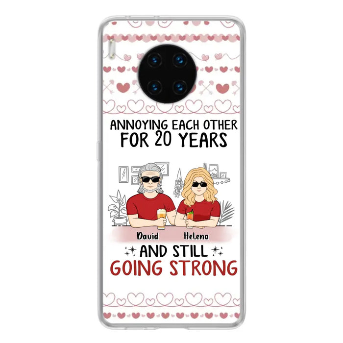 Custom Personalized Couple Phone Case - Best Gift Idea For Couple/Husband/Father's Day - Annoying Each Other For 20 Years And Still Going Strong - Case For Oppo/Xiaomi/Huawei