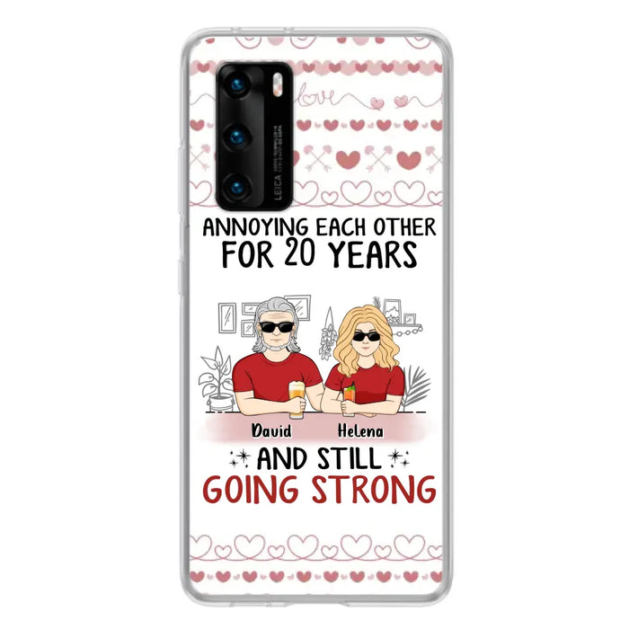 Custom Personalized Couple Phone Case - Best Gift Idea For Couple/Husband/Father's Day - Annoying Each Other For 20 Years And Still Going Strong - Case For Oppo/Xiaomi/Huawei